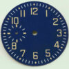 Aviator Watch Dial for ETA Unitas 6497 Blue Enamel 38.5mm SuperLuminova Esfera