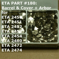 ETA 2450 - 2474 Part 180, 180/1 Federhaus mit Federwelle, barrel with arbor 2472