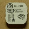 ETA 2600 PART 705 C, Ankerrad, Escape Wheel, rou d'ancre ETA 2602, 2608 2639 NOS