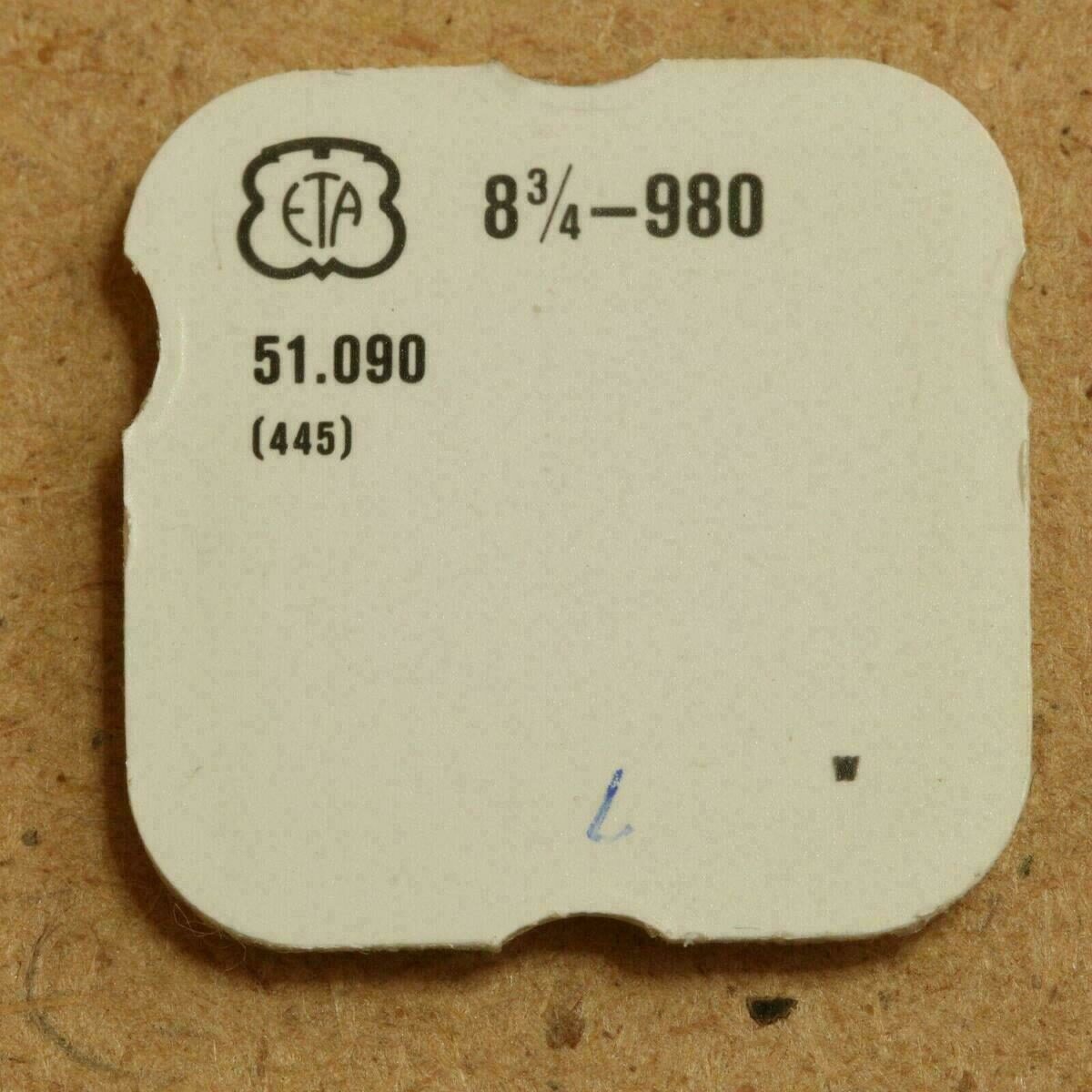 ETA 980 Part 445 STELLHEBELFEDER, Setting lever spring, Ressort de tirette NOS