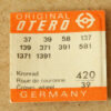 OTERO 37 Part 420, Kronrad, crown wheel, 37 39 58 137 139 371 391 581 1371 1391