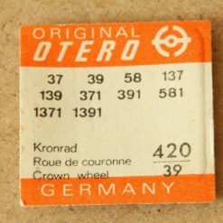 OTERO 37 Part  420, Kronrad, crown wheel, 37 39 58 137 139 371 391 581 1371 1391
