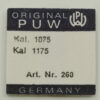 PUW 1075 Part 260 Wechselrad, Minute Wheel, Rueda de minuterìa, PUW 1175, NOS