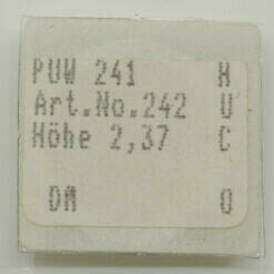 PUW 241 Part 242, Minutenrohr mit Mitnehmerad canon pinion with driving W. H.237