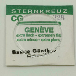 Uhrenglas Sternkreuz CG GENEVE extra flach Uhrglas  für Armbanduhren 182 - 340