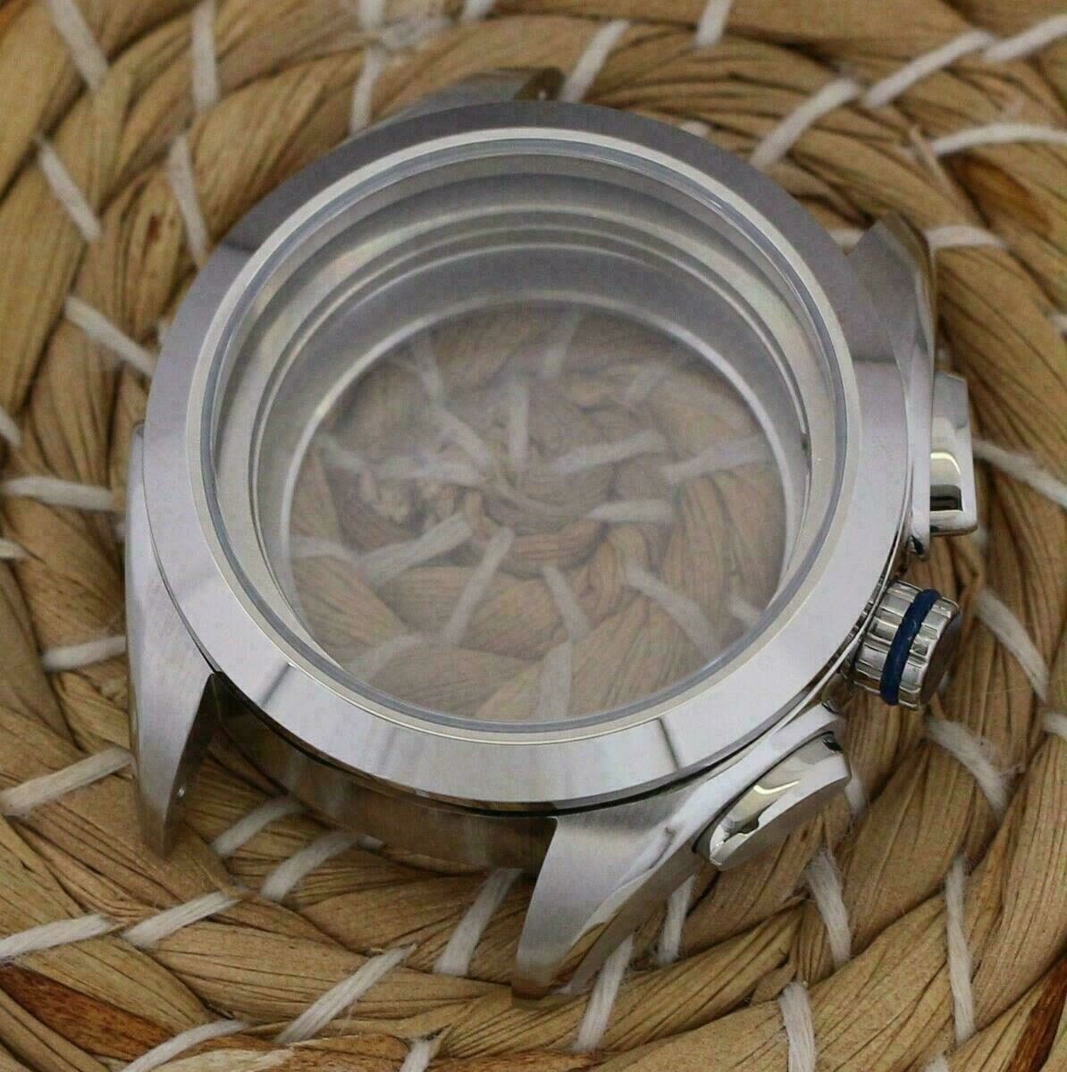 Watch Case for ETA Valjoux 7750 / 7753 Chronograph Sapphire 316L 42mm 10 ATM NEW