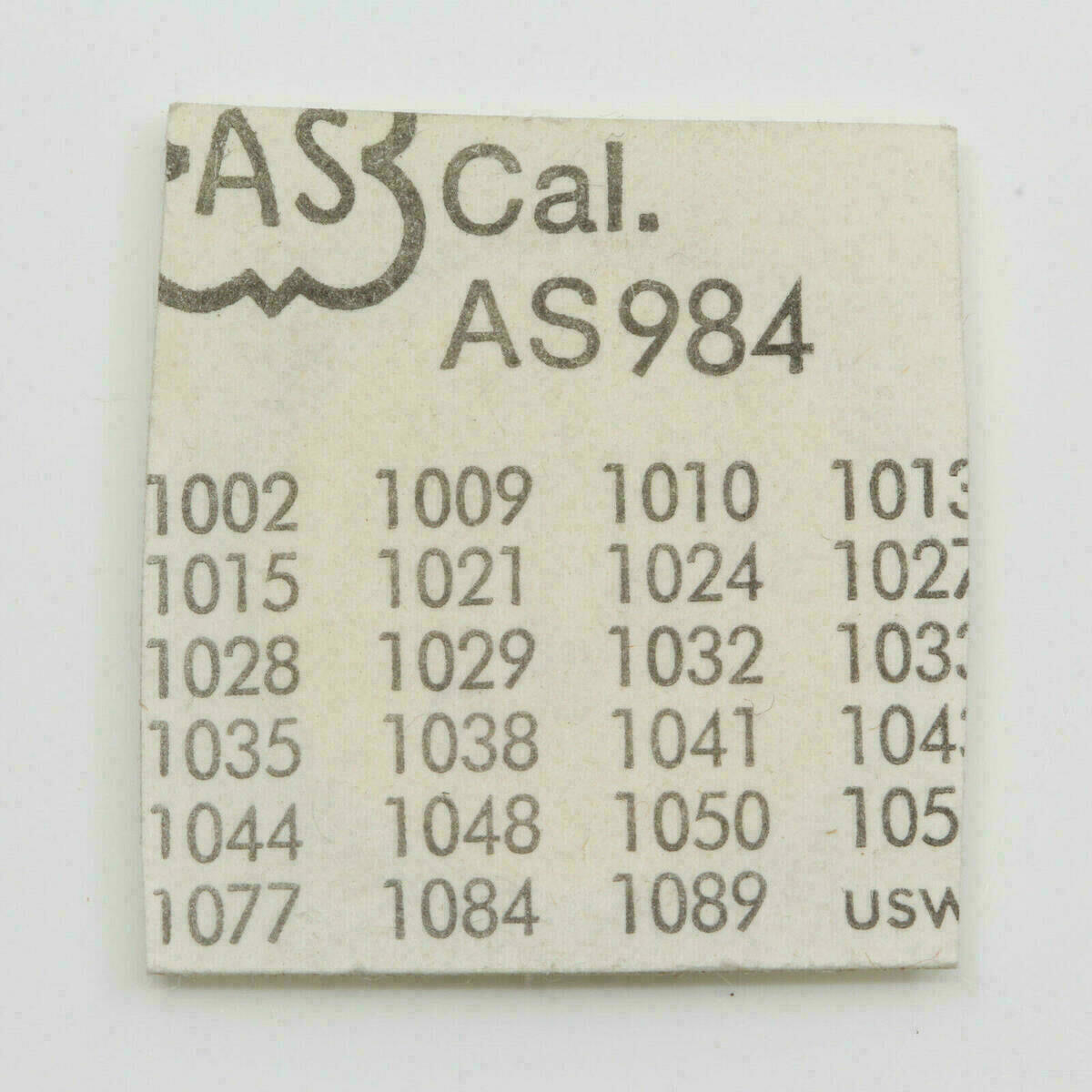 AS 984 PART 445, Stellhebelfeder, setting lever spring AS 1002, AS 1114 - NOS -