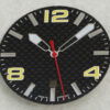 Carbon Zifferblatt  ETA 2824-2 + Zeigersatz / Dial + Hands Set / Cadran 34,8mm