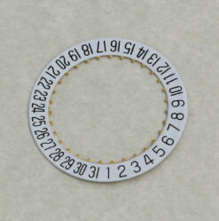 Datumscheibe, Datumanzeiger ETA 2824-2 2804-2 2892A2 Schwarz & Weiß date disc 6H