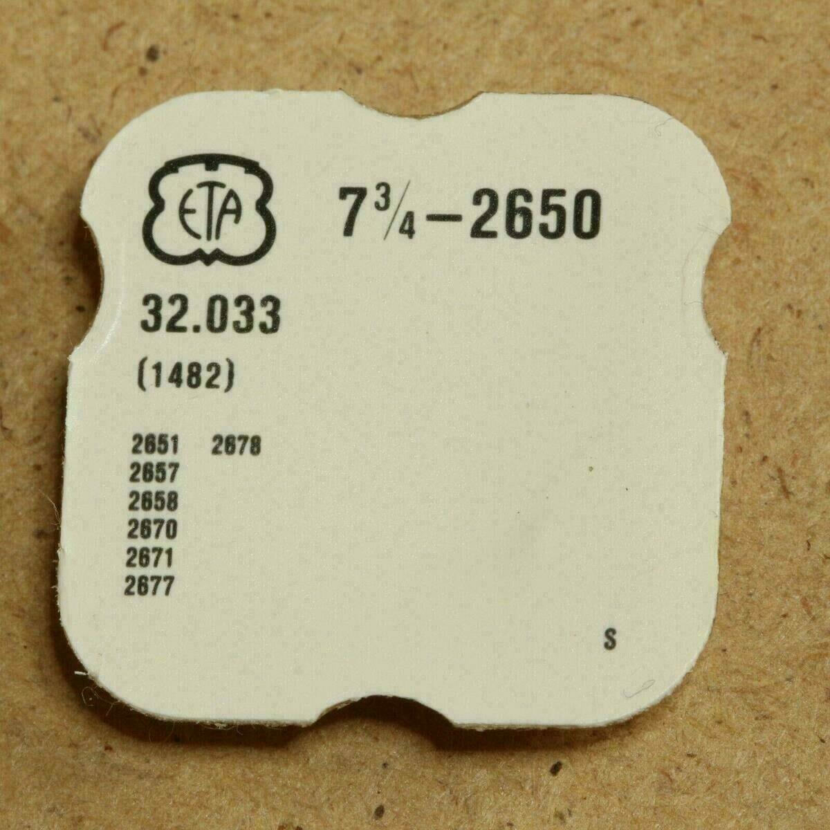 ETA 2650, PART 1482 ANTRIEBSORGAN, driving gear for ratchet wheel ETA 2670, 2678