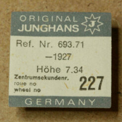 JUNGHANS 693.71 PART 227 Zentrumssekundenrad, sweep second wheel & pinion h.734