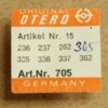 OTERO 236 PART 705, Ankerrad, escape wheel 237, 262, 335, 336, 337, 362 365 OTTO