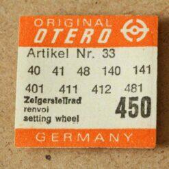 Otero 40 Part 450 Zeigerstellrad, Setting Wheel 41 48 140 141 401 411 412 481