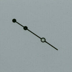 Sekundenzeiger / second hand ETA 2824-2 BGW9 Super luminova Ø0,25 Schwarz 12,5mm