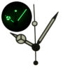 Zeigersatz ETA 2824-2 Zeiger 8/12/12,5mm Mercedes Watch Hands AIGUILLES C3 X1.