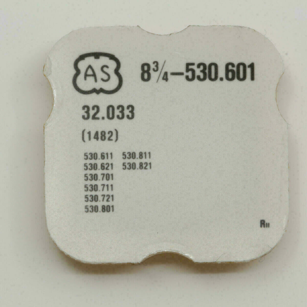 AS 530.601 PART 1481 PART 1482 Reduction gear Driving AS 530.621 530.721 530.821