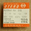 OTERO 37 PART 702, Ankerrad, escape wheel 39, 58, 137, 139, 391, 581, 1371 1391