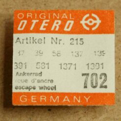 OTERO 37 PART 702, Ankerrad, escape wheel 39, 58, 137, 139, 391, 581, 1371 1391