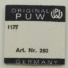 PUW 1177 Part 260 Wechselrad, Minute Wheel, Rueda de minuterìa, NOS