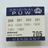 PUW 260, PART 705, Escape Wheel, Ankerrad PUW 360, 361, 1260, 1261, 1360, 1363