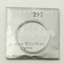 Uhrenglas Sternkreuz DIA C, DIAPLAN mit Chromring Armbanduhr Uhrglas,Watch Glass