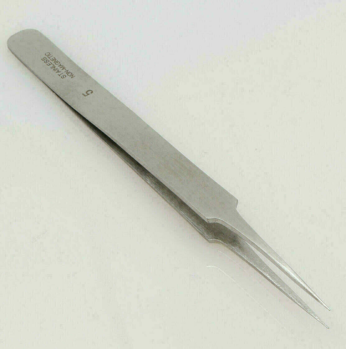 Uhrmacher Pinzette Edelstahl Antimagnetisch Steel Tweezer Form 5