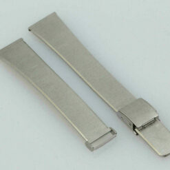 Watch Band Bracelet Silver Tone Stainless Steel 16mm * NOS *