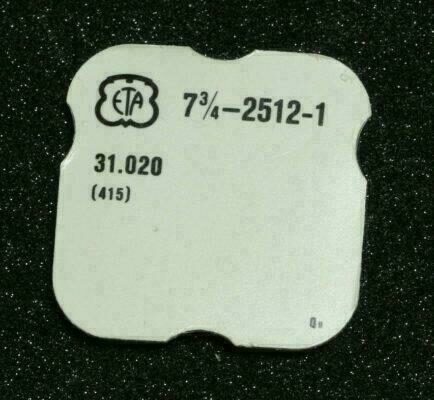 ETA 2512-1 Part 415 Sperrad, Ratchet Whell, Rochet  Ref. 31.020 NOS