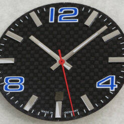 Carbon Zifferblatt 34.8mm + Zeigersatz ETA 2824-2 / Dial + Hand Set BGW9