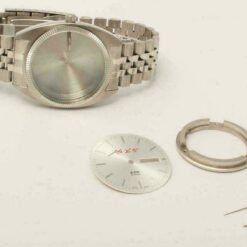 DIY SET for ETA 2836-2 MOVEMENT WATCH CASE - DIAL - HANDS - STRAP 38mm Sapphire