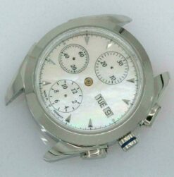 DIY SET for ETA Valjoux 7750 watch case + dial + hands sapphire 38mm 10ATM NEW