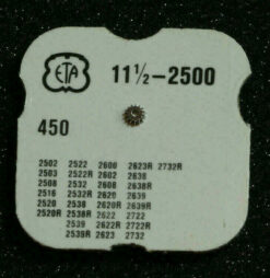 ETA 2500 Part 450 Zeigerstellrad, Setting Whell, Renvoi ETA 2502 2600 2732 NOS