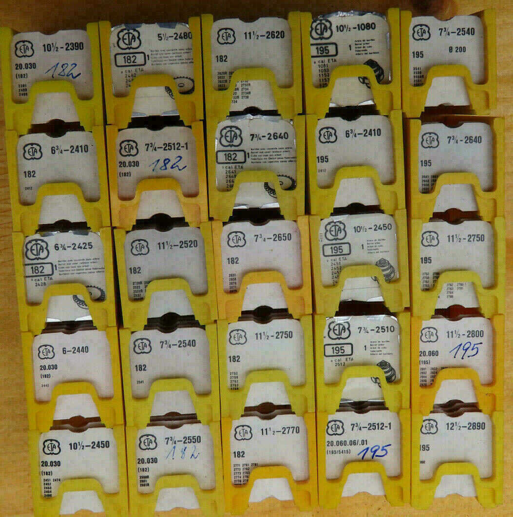 ETA SPARE PARTS / ETA ERSATZTEILE PART 182 / PART 195 ETA 2750 ETA 2770 ETA 2890