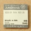 JUNGHANS 623.00 PART 443/5443, Winkelheber & Schraube / setting lever bis 623.25