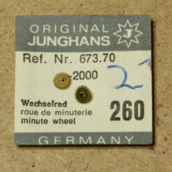 JUNGHANS 673.70 PART 260, Wechselrad, minute wheel, roue de minuteria - NOS -