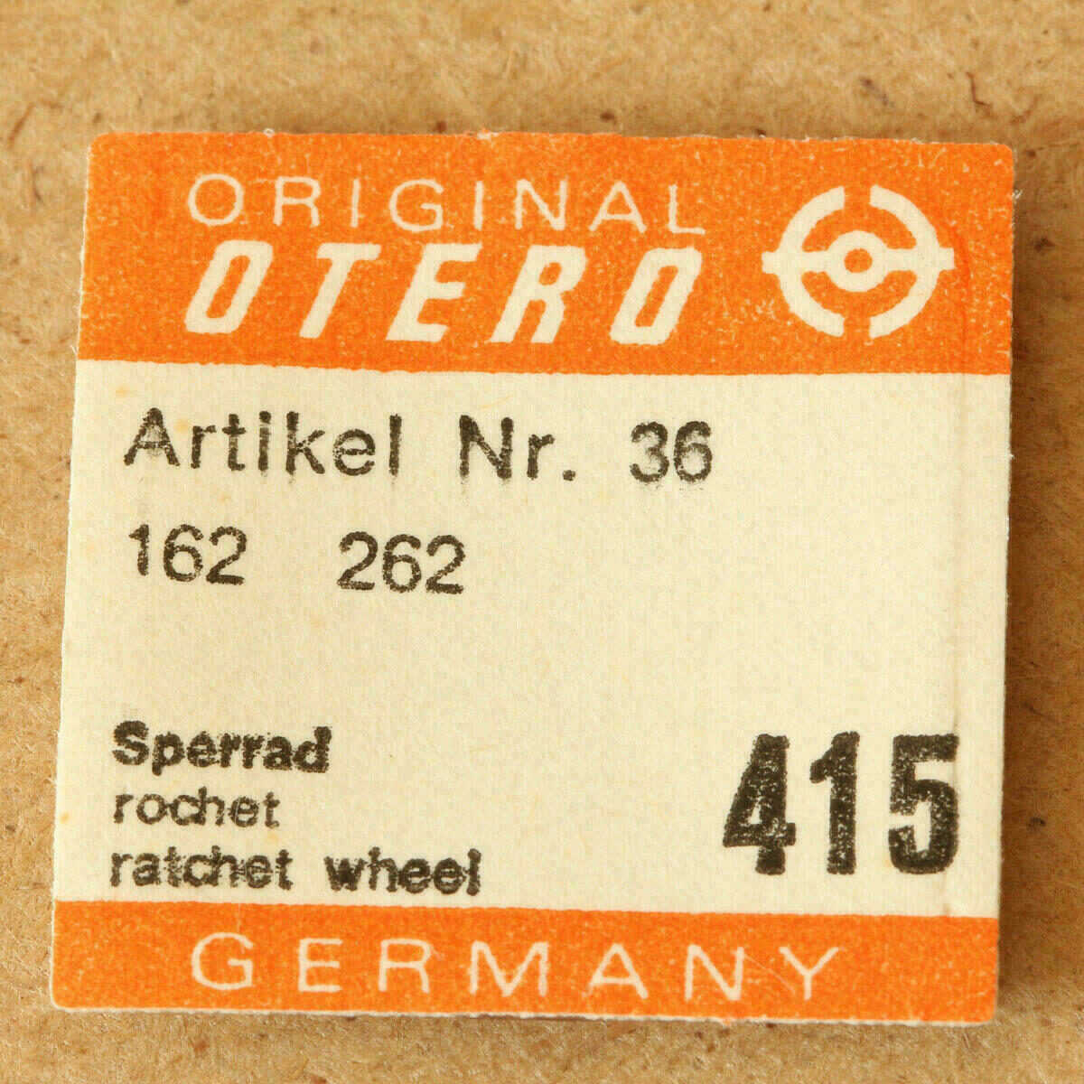 OTERO 162 PART 415 Sperrad, Ratchet Whell, Rochet, OTERO 262, 362, EPPLE / OTTO