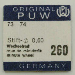 PUW 73, PUW 74 Part 260 Wechselrad, Minute Wheel, Rueda de minuterìa, NOS