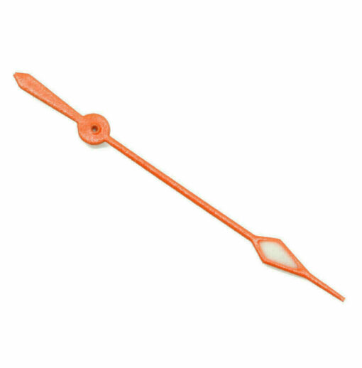 Second Hand for ETA 2824-2 2836-2 C3 Grade A Superluminova Ø 0,25 ORANGE 14mm