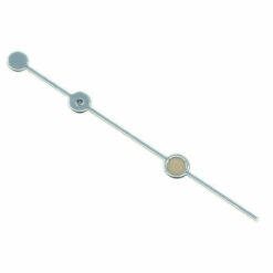 Sekundenzeiger/ second hand ETA 2824-2 OLDRADIUM Superluminova Ø0,25 SILBER 12,5